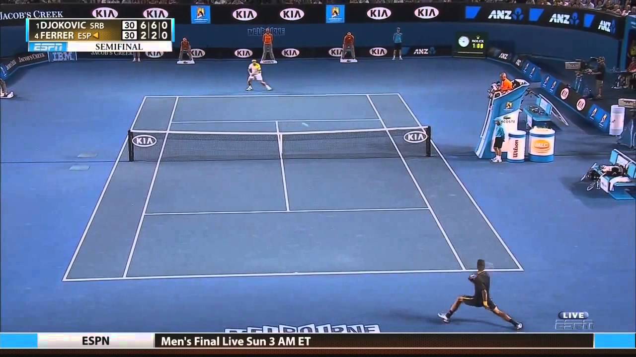 Djokovic vs. Ferrer - Australian open 2013 SF. Highlights (HD)