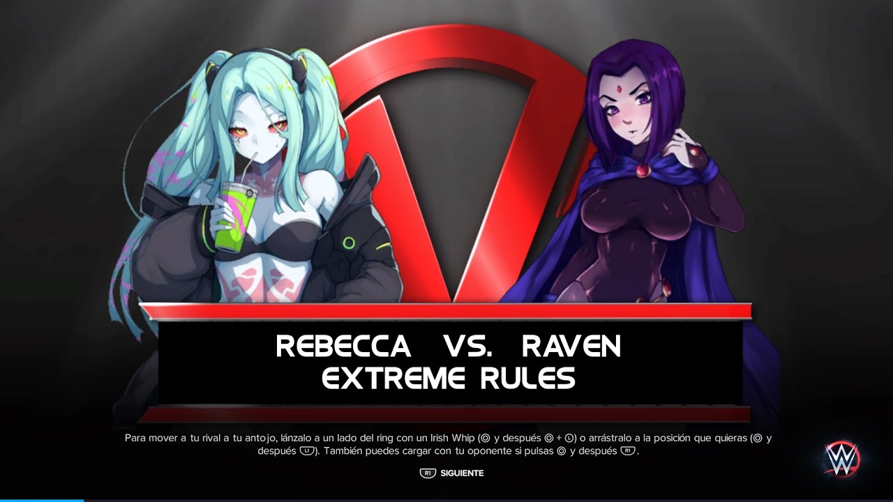 WWE 2K23 REBECCA  VS RAVEN EXTREME RULES MATCH