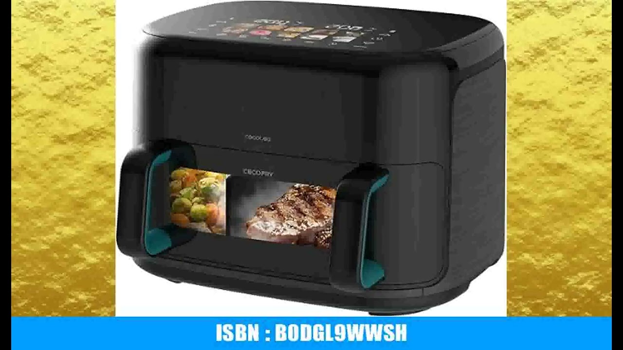 Cecotec HeiÃŸluftfritteuse ohne Ã–l - 10L - Grill - Doppelwiderstand - Integrierter Smoker - Air