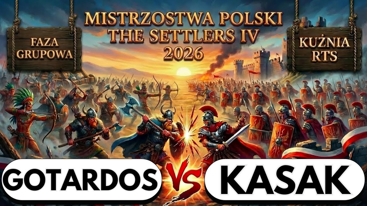 MISTRZOSTWA POLSKI THE SETTLERS IV 2026 - R3 - GOTARDOS vs KASAK