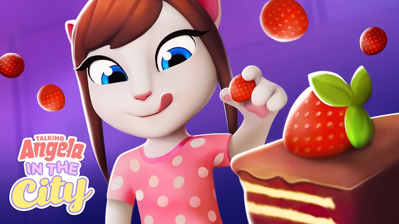 Baking With Angela 👩&zwj;🍳🎂 Talking Angela: In The City Cartoon Compilation