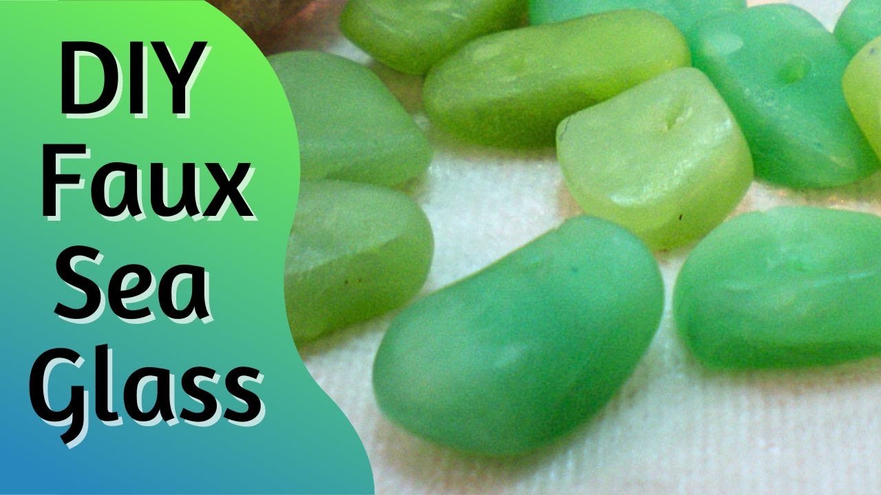 DIY Faux Sea Glass Beads Polymer Clay