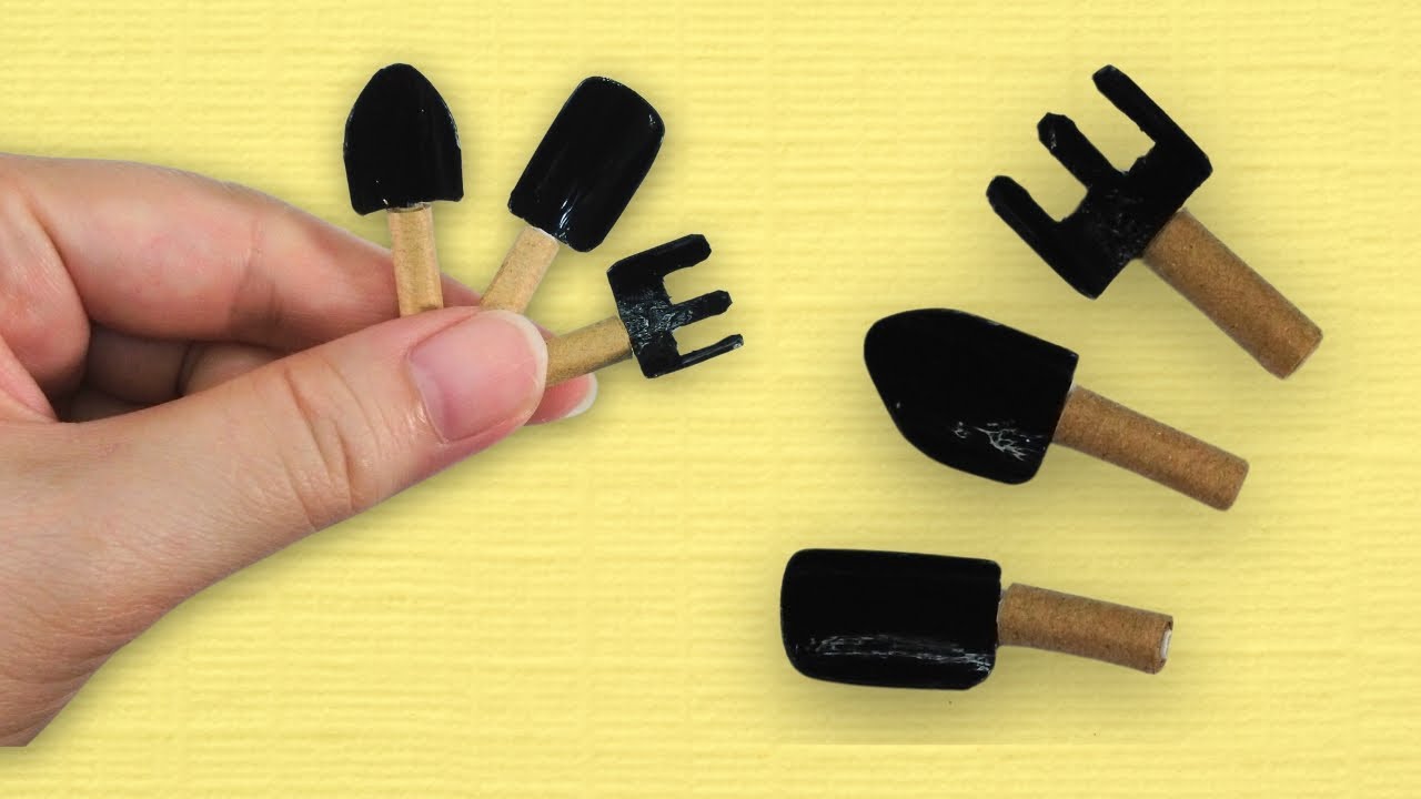 DIY Miniature Craft - Mini Gardening Tools