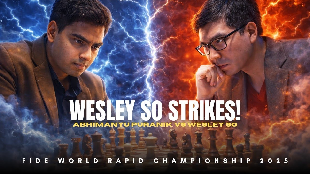 Abhimanyu Puranik vs Wesley So ❗ Najdorf Fianchetto Clash ❗ World Rapid Championship 2025