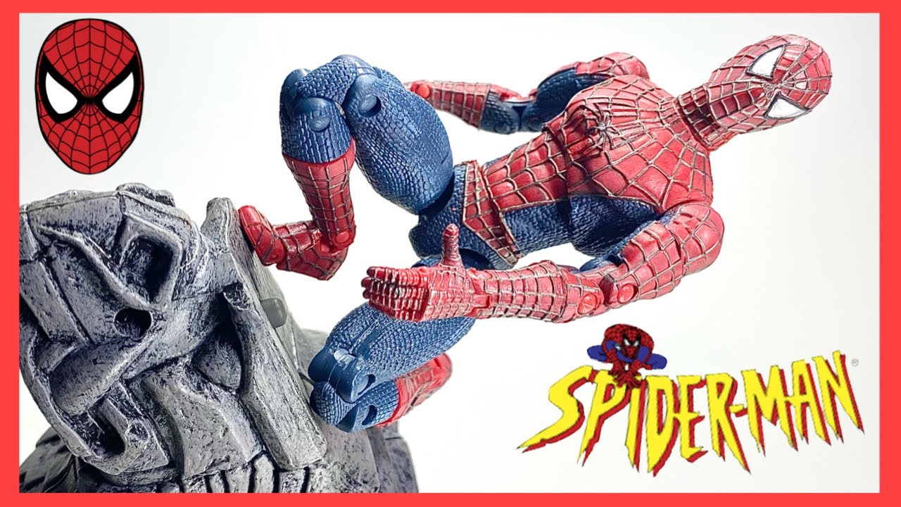 Super Poseable Spider-Man w/ Gargoyle Ledge & Retractable Web Line