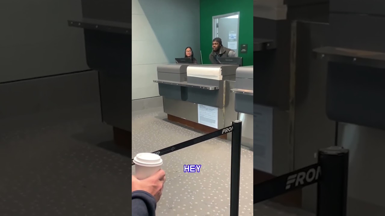 Airport worker LASHED OUT at a group of passengers after their Frontier Airlines flight was delayed