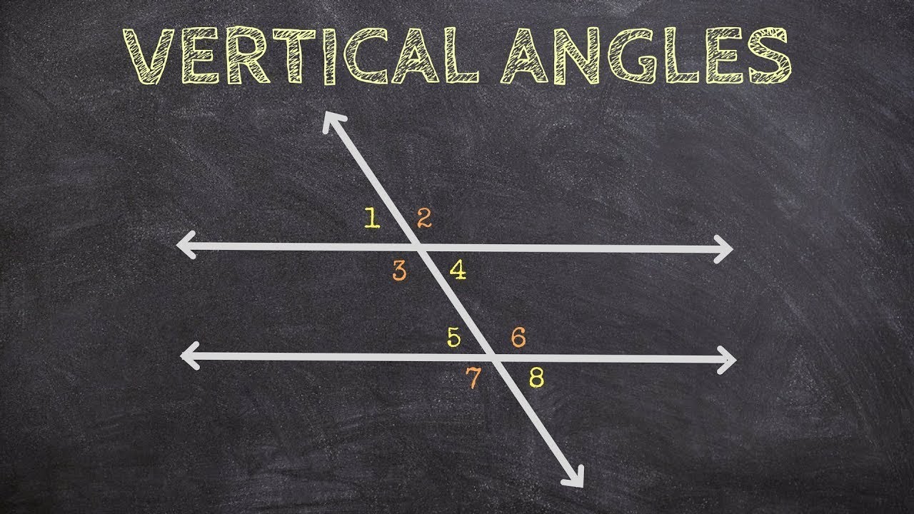 Determining Vertical Angles from Parallel Lines and a Transversal