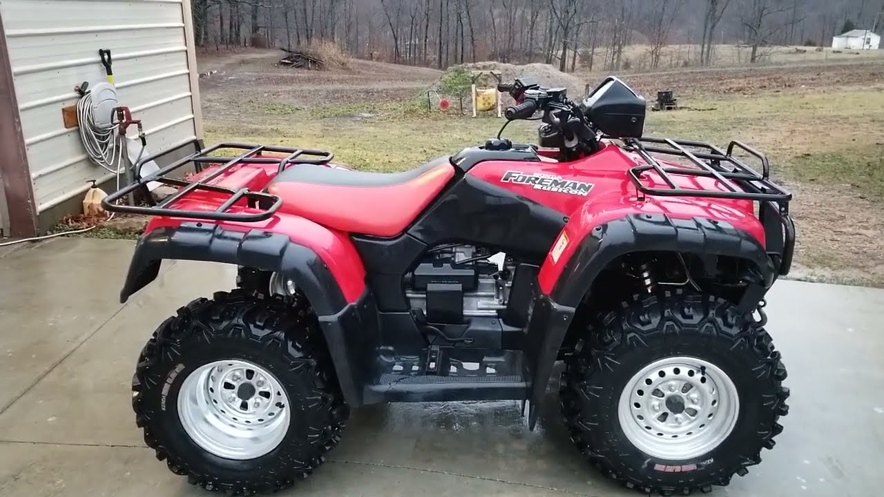 2001 Honda Foreman Rubicon 500 walk-around and cold start, January 25, 2024