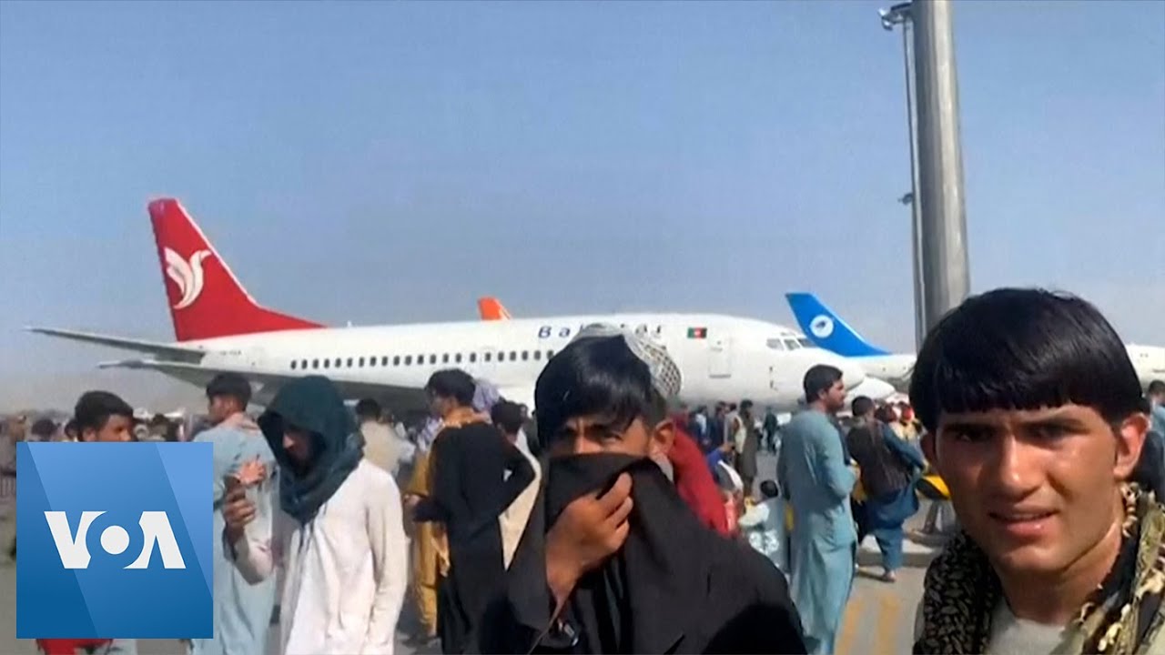 Kabul Residents Crowd Airports After Taliban Takeover