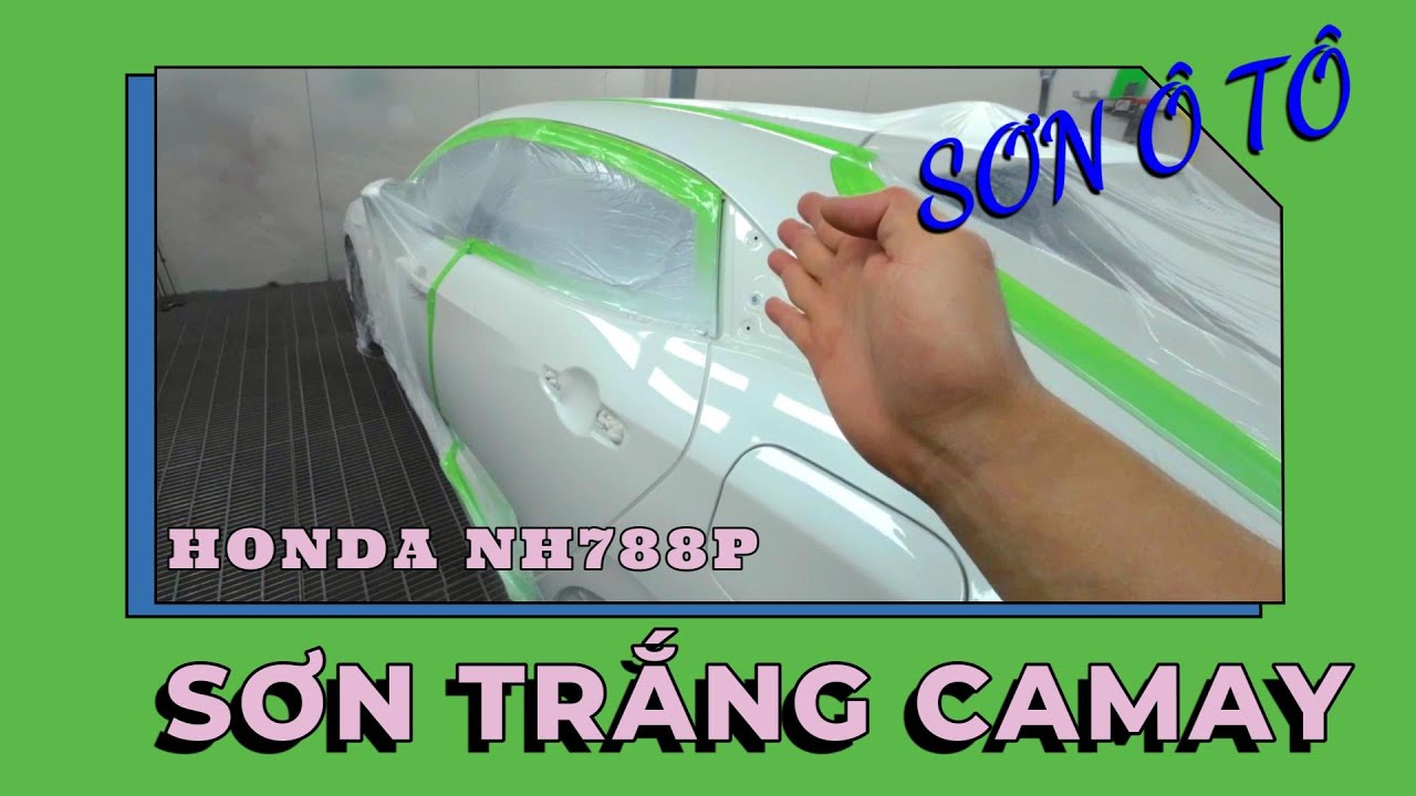 HƯỚNG DẪN SƠN DẶM MÀU TRẮNG CAMAY| HONDA NH788P| SƠN Ô TÔ | 2023 | 4K ULTRA HD