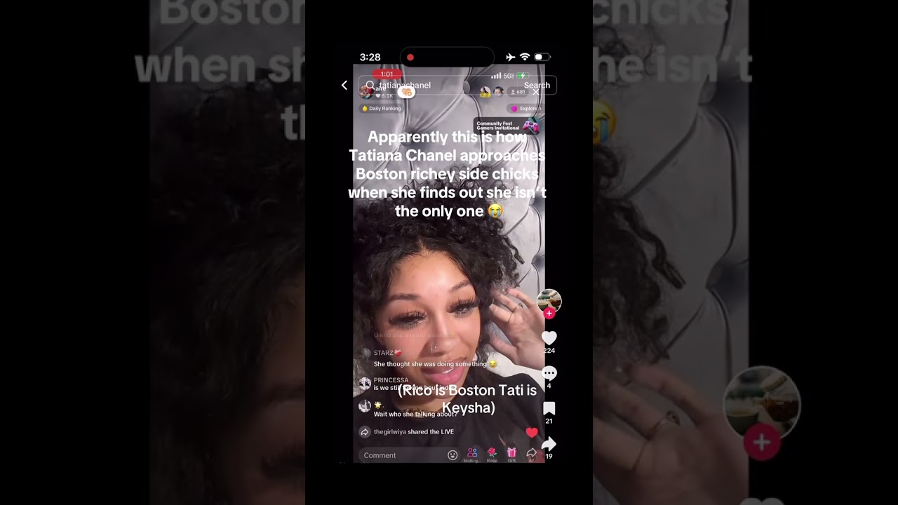 Aire went live to talk about how her and Boston Richey met Tati makes two fake pages to troll 😩😭😭😭😭