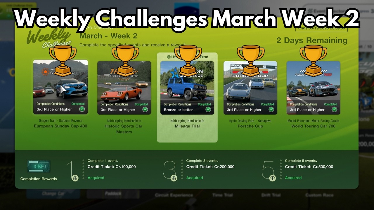This Week Was Tough 😰 | GT7 Weekly Challenges March Week 2 | Logitech G923