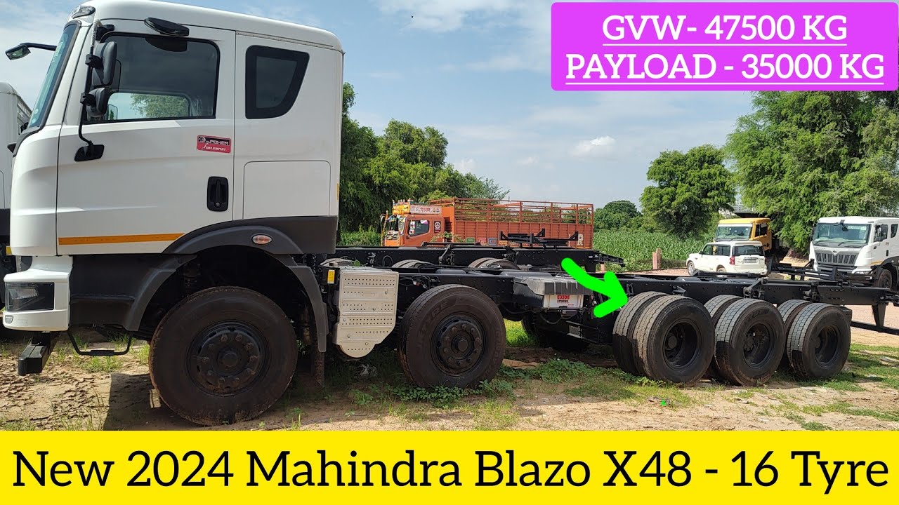 New Mahindra Blazo X48 BS6 - 16 Tyre Truck detailed Review|| Price & Features || #mahindratruck