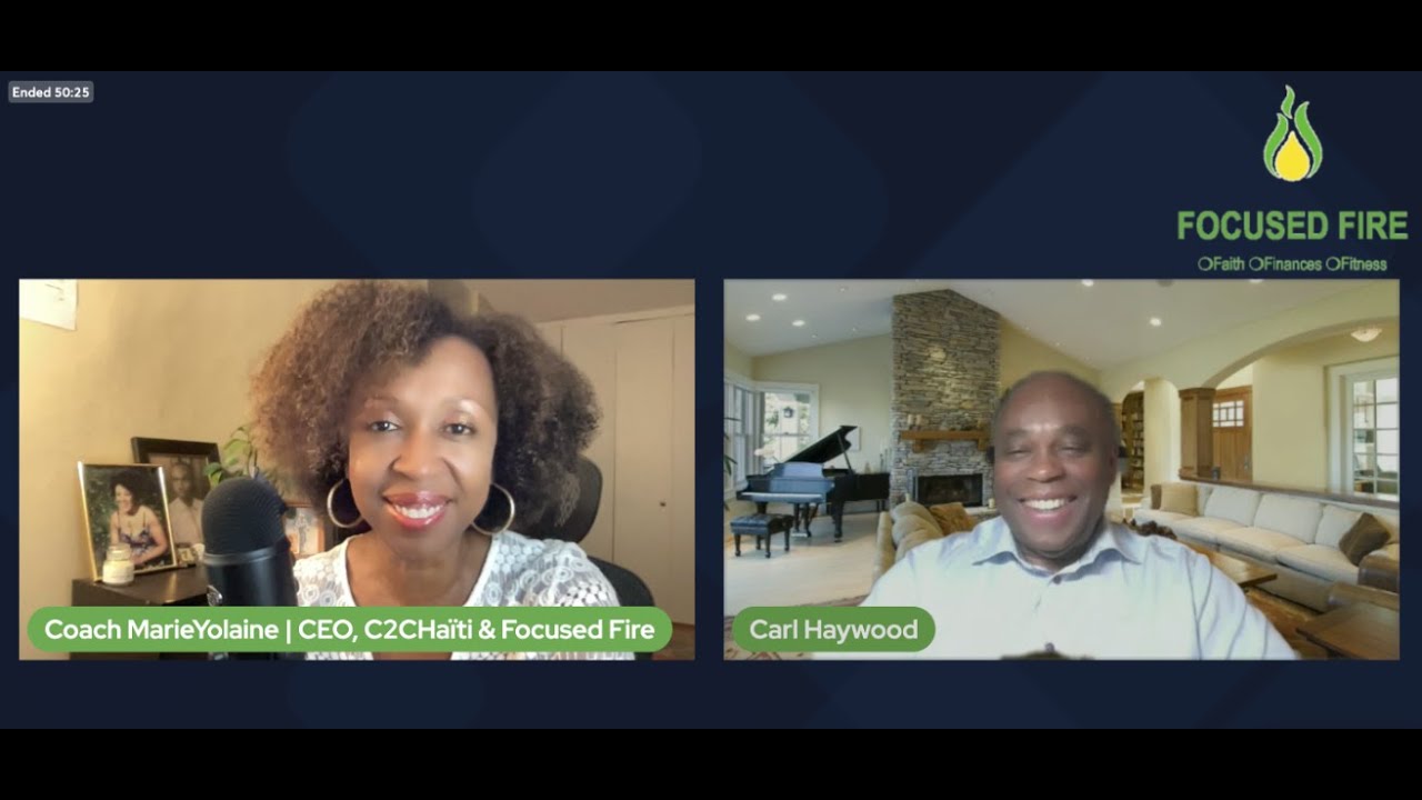 Money Talks Live! Focused Fireside Chat with Carl Haywood and Dignity Coach MarieYolaine