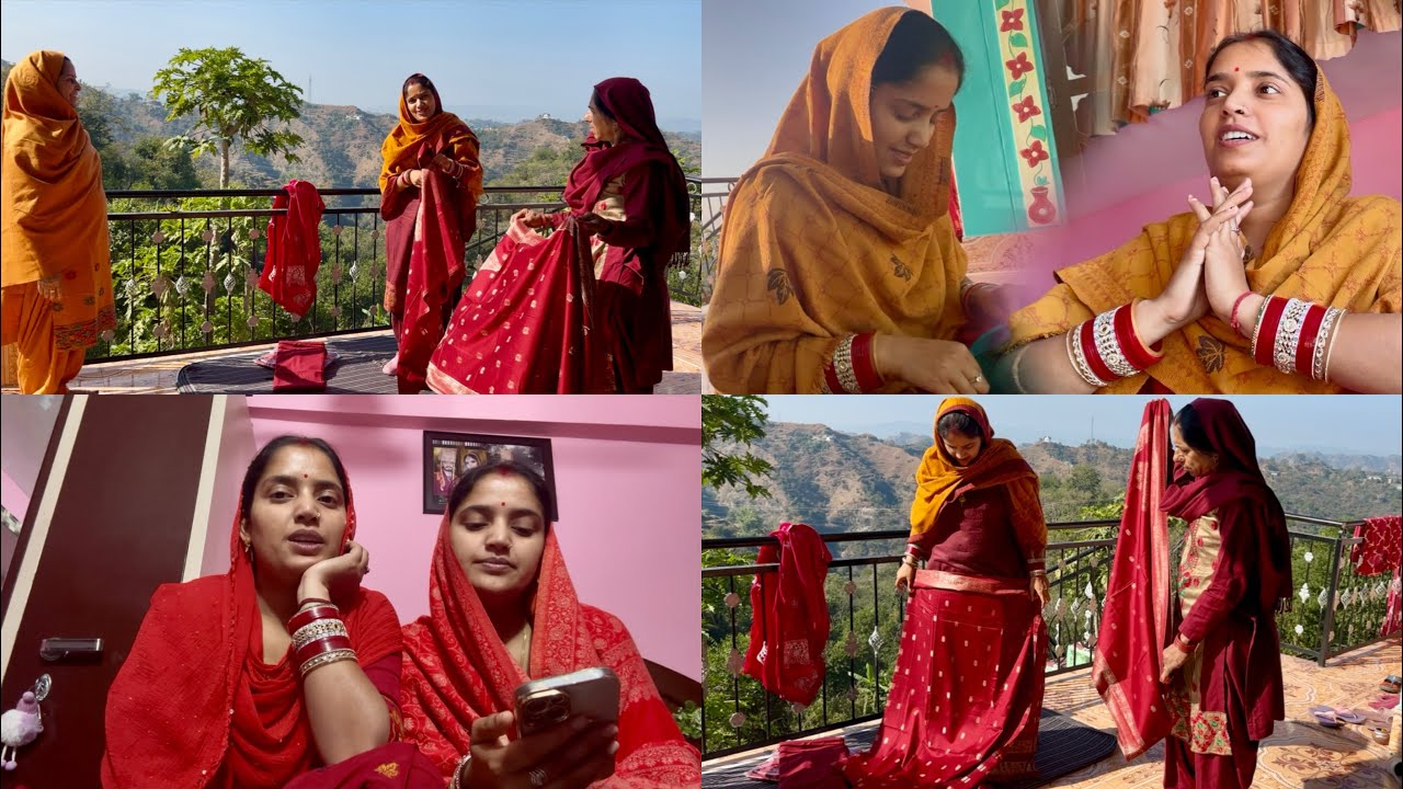 सर्दियों के लिए आज हमने गर्म कपड़े ले लिए 💃#twins #himachal #village 