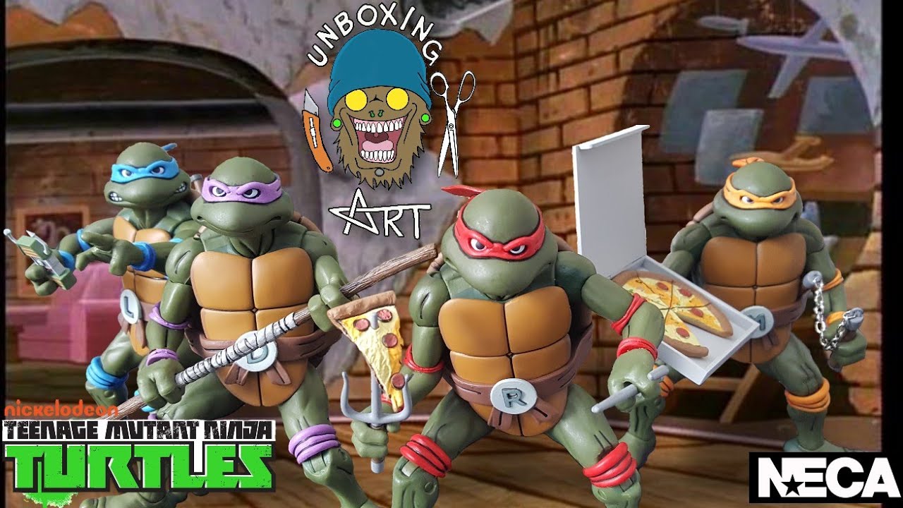 Neca Teenage Mutant Ninja Turtles SDCC 2017 set, Unboxing and Review Part 1.