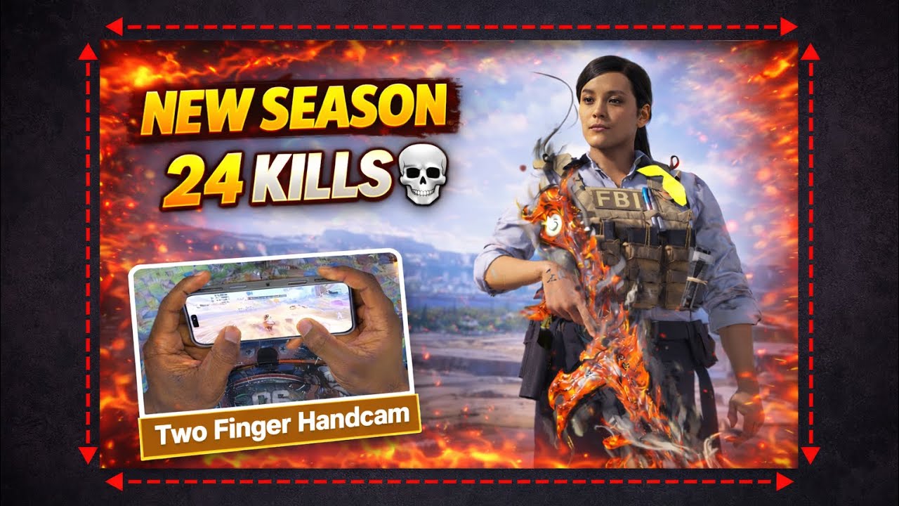 24 Kills🔥in New Season Duo vs Squad Two Finger Gameplay in Call Of Duty Mobile 