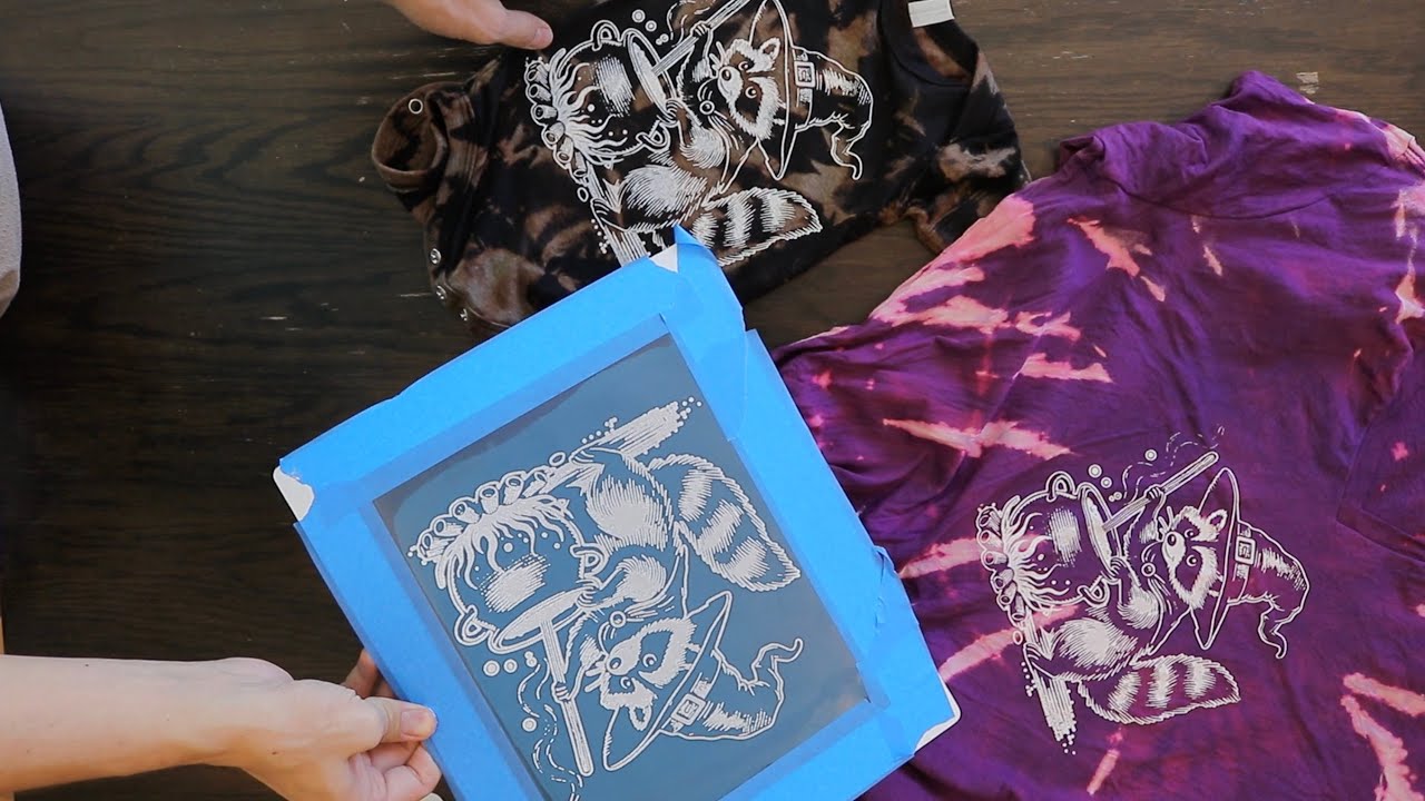 Making my Own Bleached and Screen Printed Shirts with EZScreenPrint!