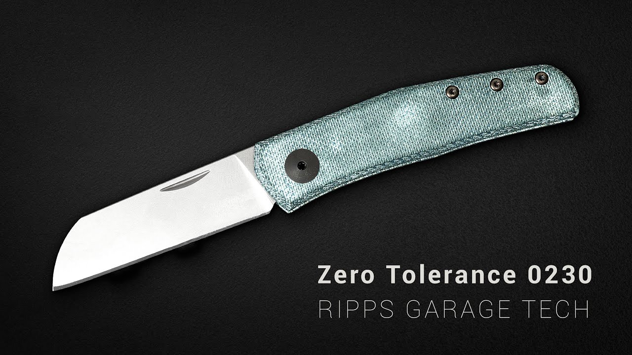 Zero Tolerance 0230 - Jeans Micarta Griffe - Ripps Garage Tech