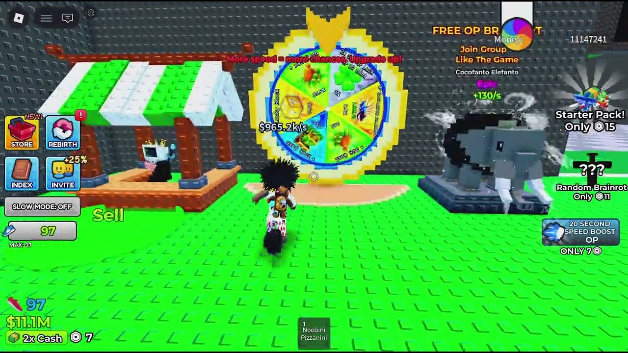first time playing run for brainrots