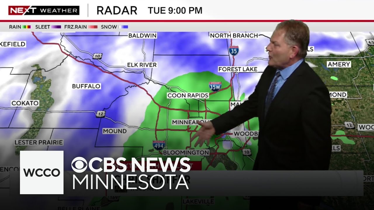 Overnight snowfall expected in Twin Cities