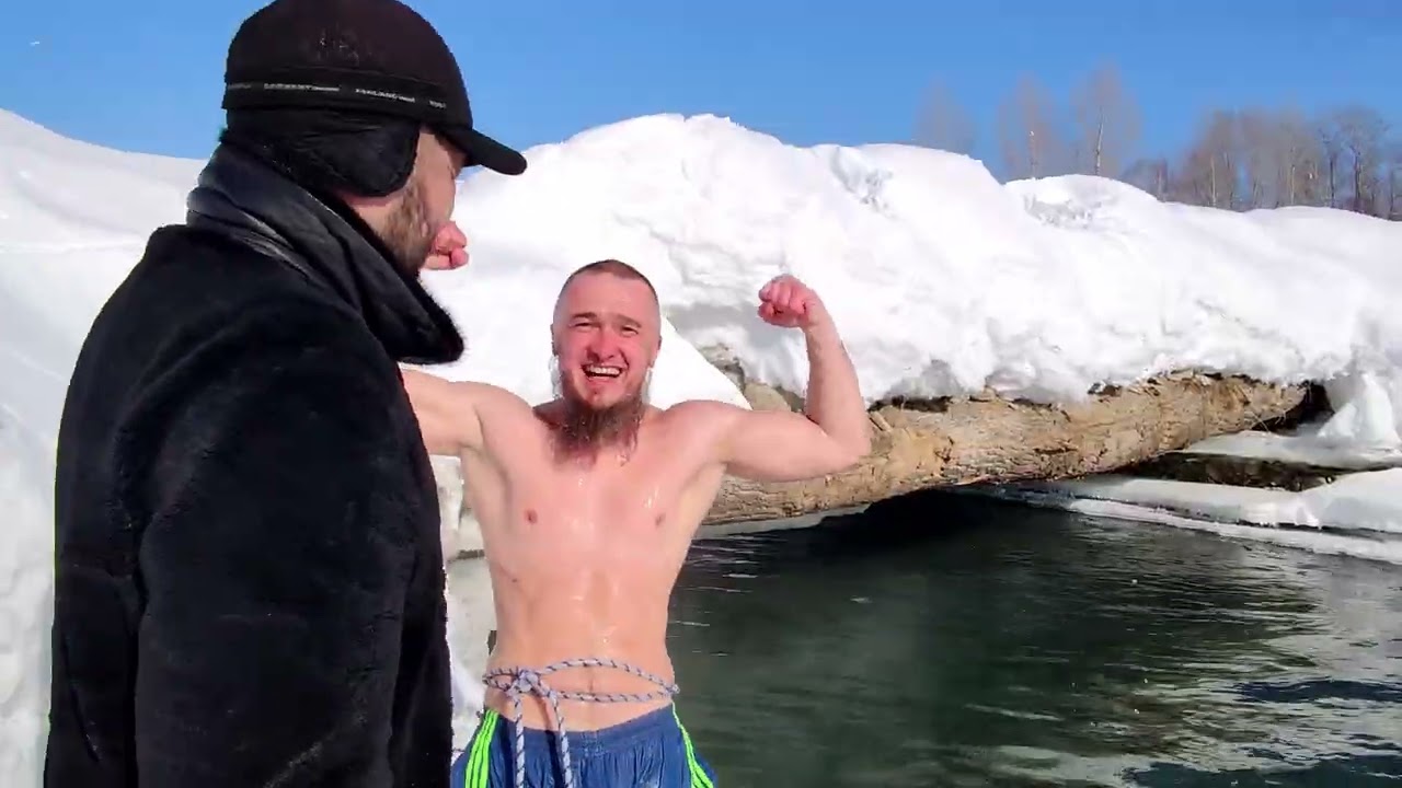 25.02.2026 Близ Шумовска. Купание.  Зимний мост.-28