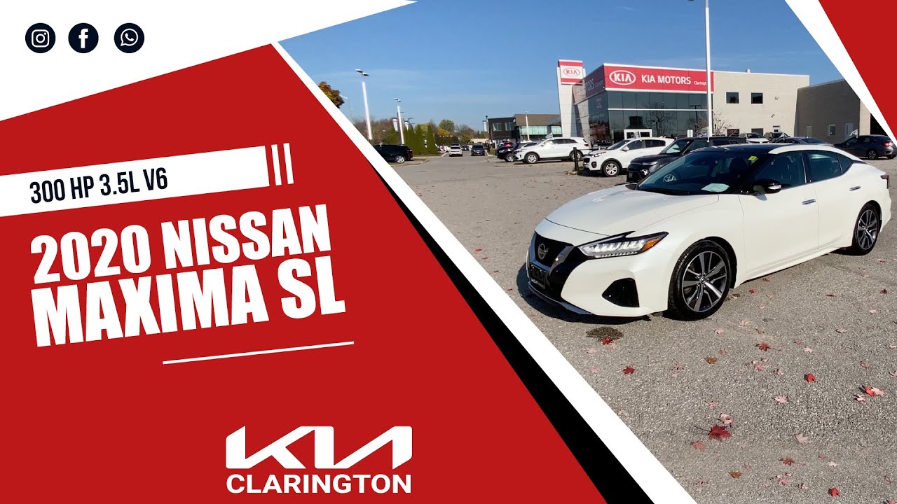 2020 Nissan Maxima SL | 300HP V6 | Clarington Kia Pre-Owned
