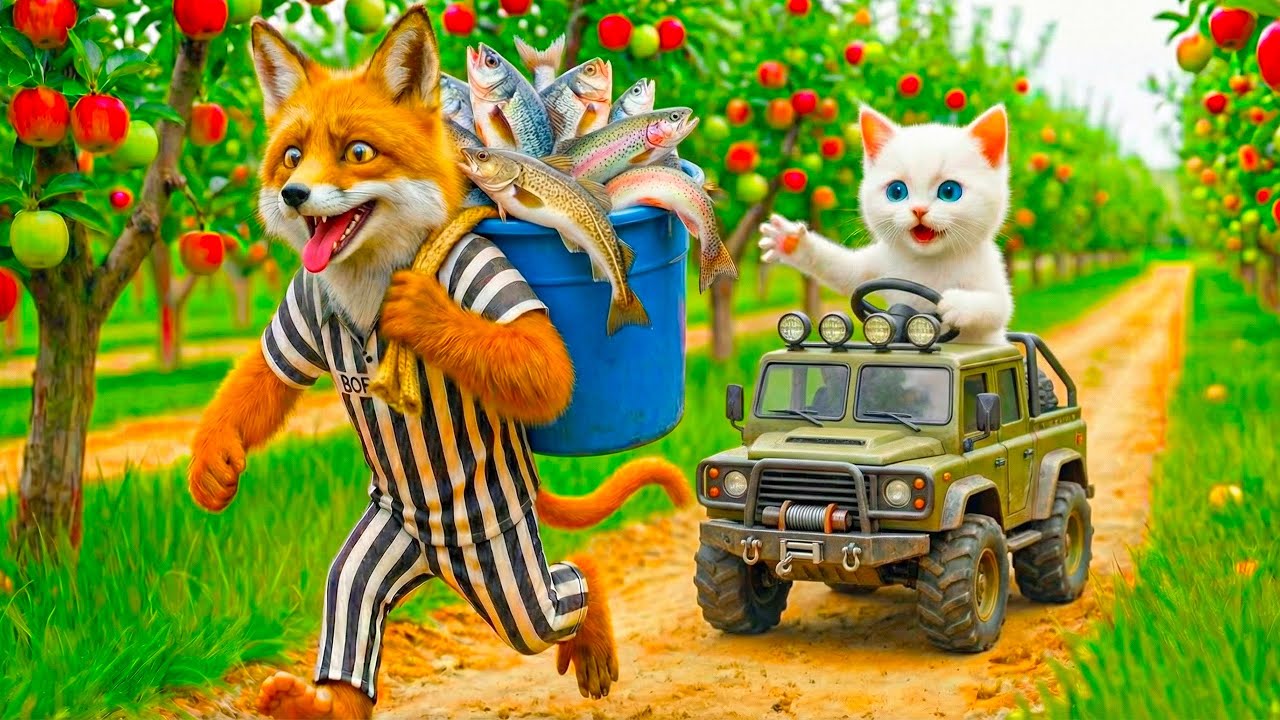 Mama Cat Trims Fur on the Farm and Makes Tiger Hat For Kittens At Home🐾🎩🐯