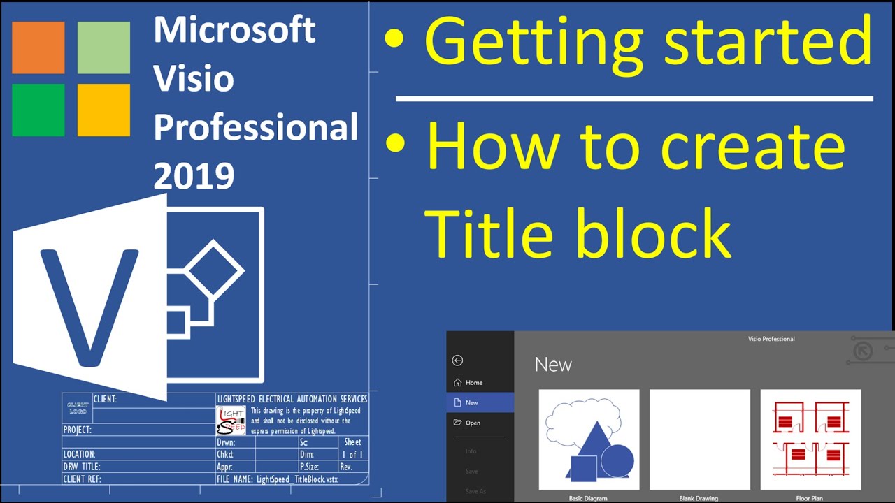 Введение в Microsoft Visio 2019 - Как создать основную надпись или информационную блокировку