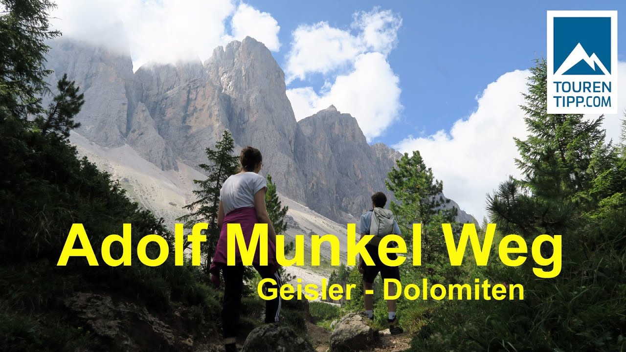 Adolf Munkel Weg mit Blick auf die Geisler in S&uuml;dtirol | tourentipp.com