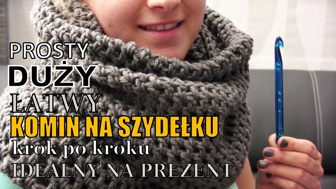 VLOGMAS #15 DIY komin na szydełku krok po kroku idealny na prezent