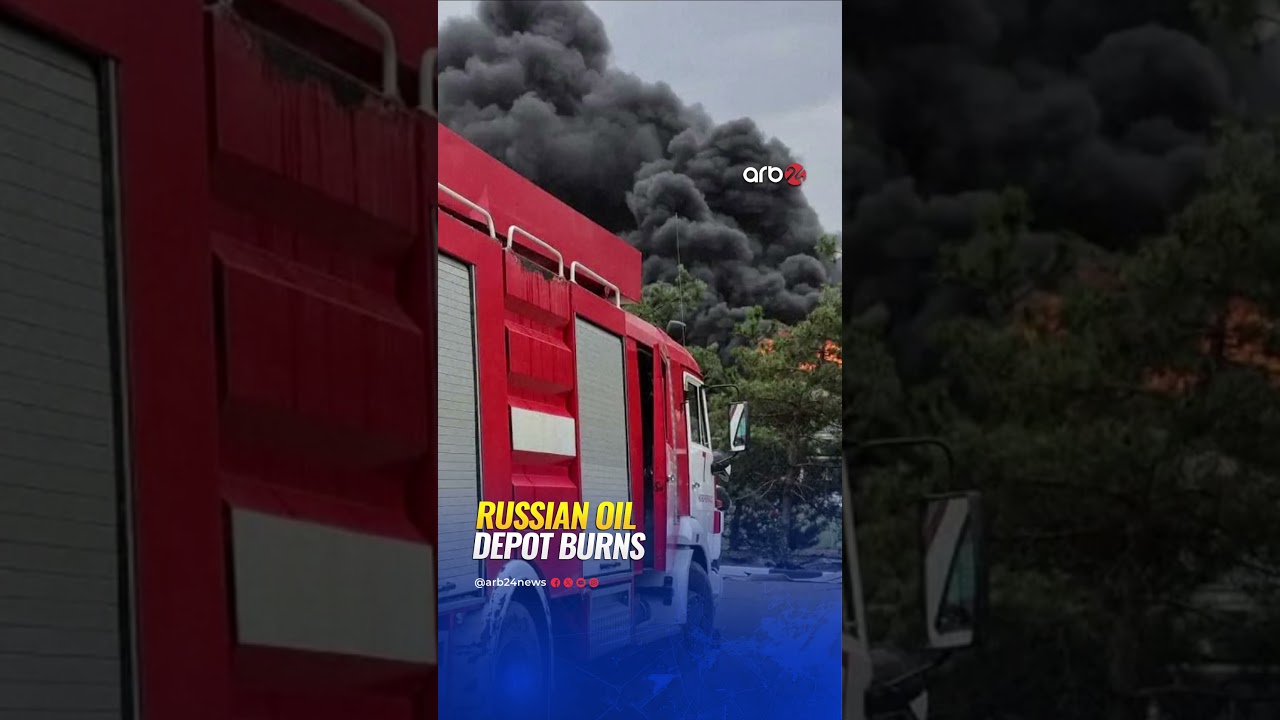 Drone attack sparks fires at oil storage facilities in Russia's Rostov region