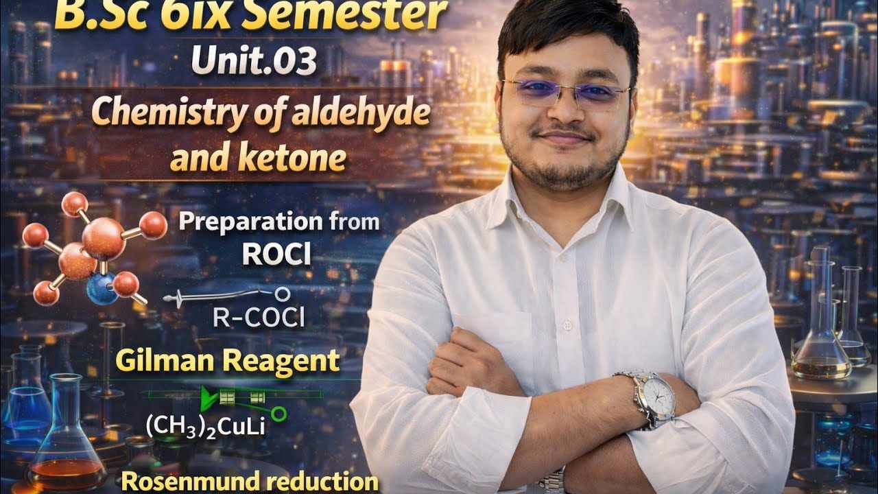 Aldehyde & Ketone Tricks 🔥 | Gilman Reagent + Rosenmund Reduction | B.Sc 6th Semester Chemistry #yt