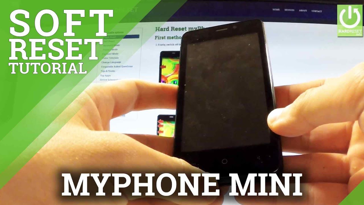 Remove Battery in myPhone Mini - Soft Reset / Open Back Cover