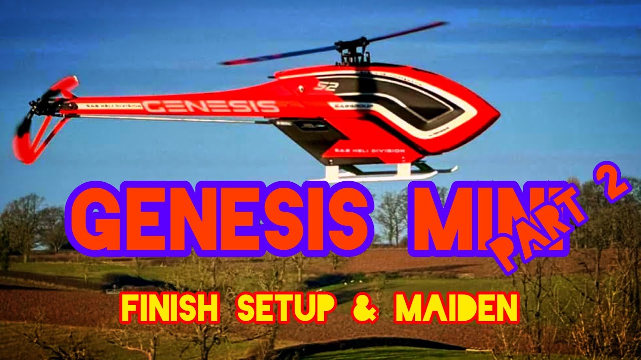 Радиоуправляемый вертолет/SAB Genesis Mini Часть 2/завершение/настройка и первый полет