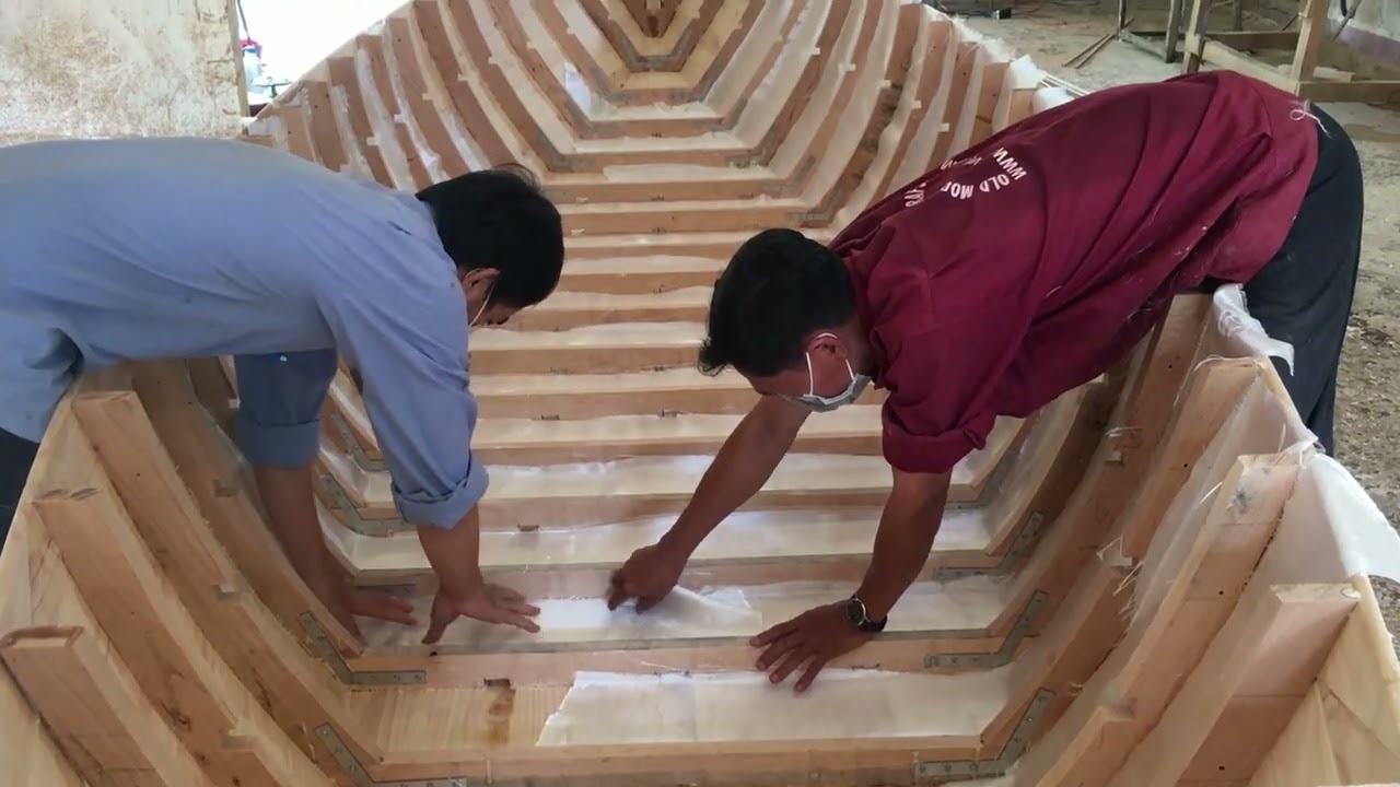 Building Venetian Gondola Real Boat