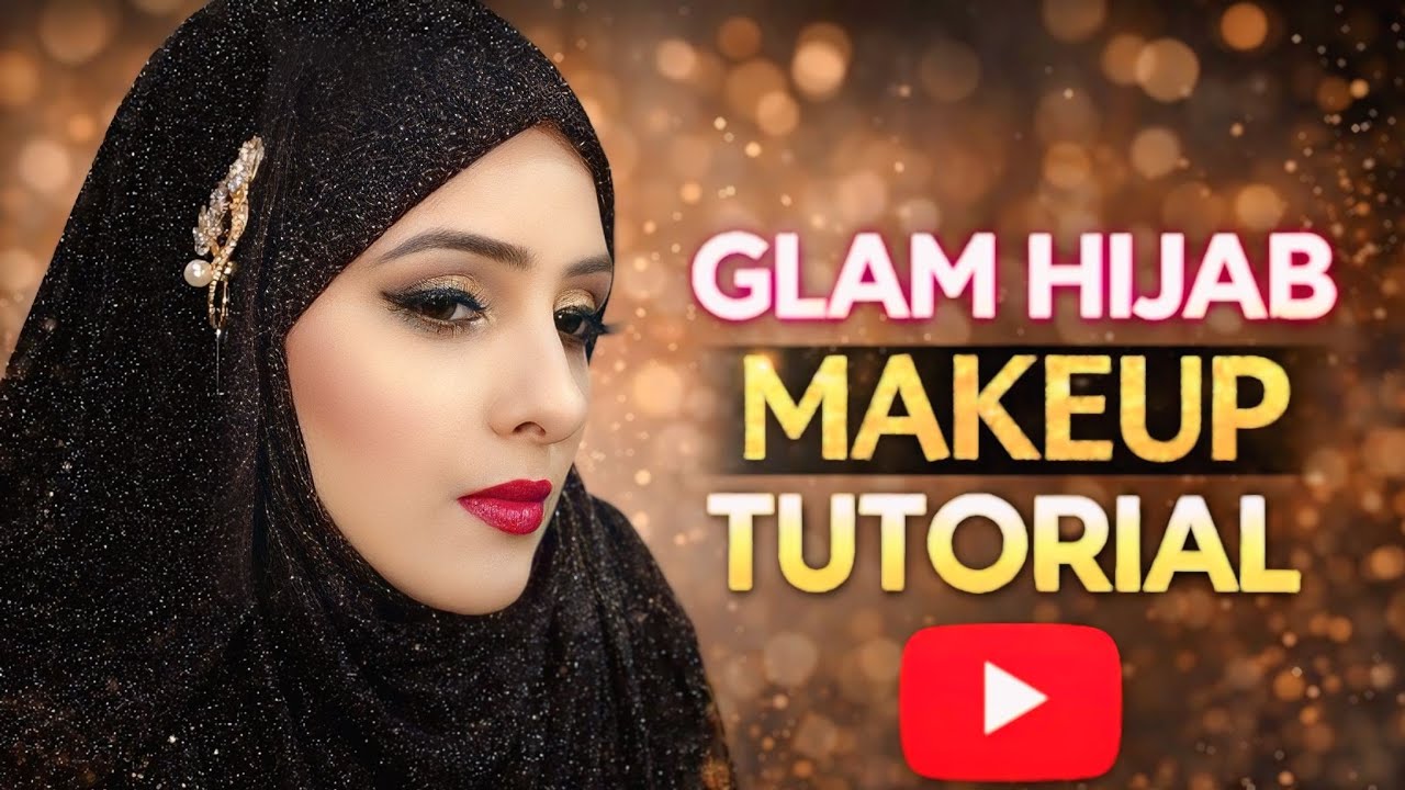 Makeup look Glam Hijab / Soft Party Glam Tutorial /Hijab Makeup Glam Look ❤️ Wedding Guest Makeup❤️