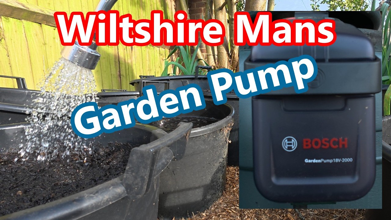 First impressions of the Bosch 18 Volt 2000L  Garden water pump. Is the the Answer?