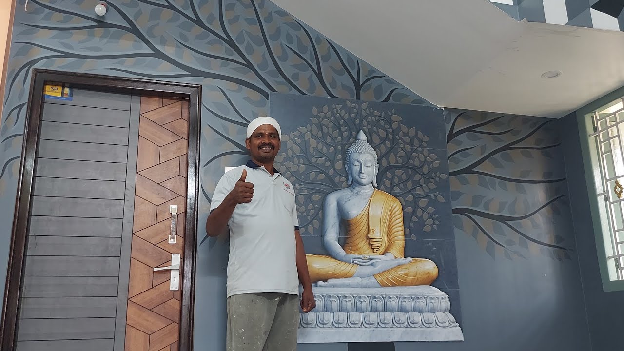 உங்க வீடு சுவரில் அழகான wall painting design | interior and Exterior art | Januarts 