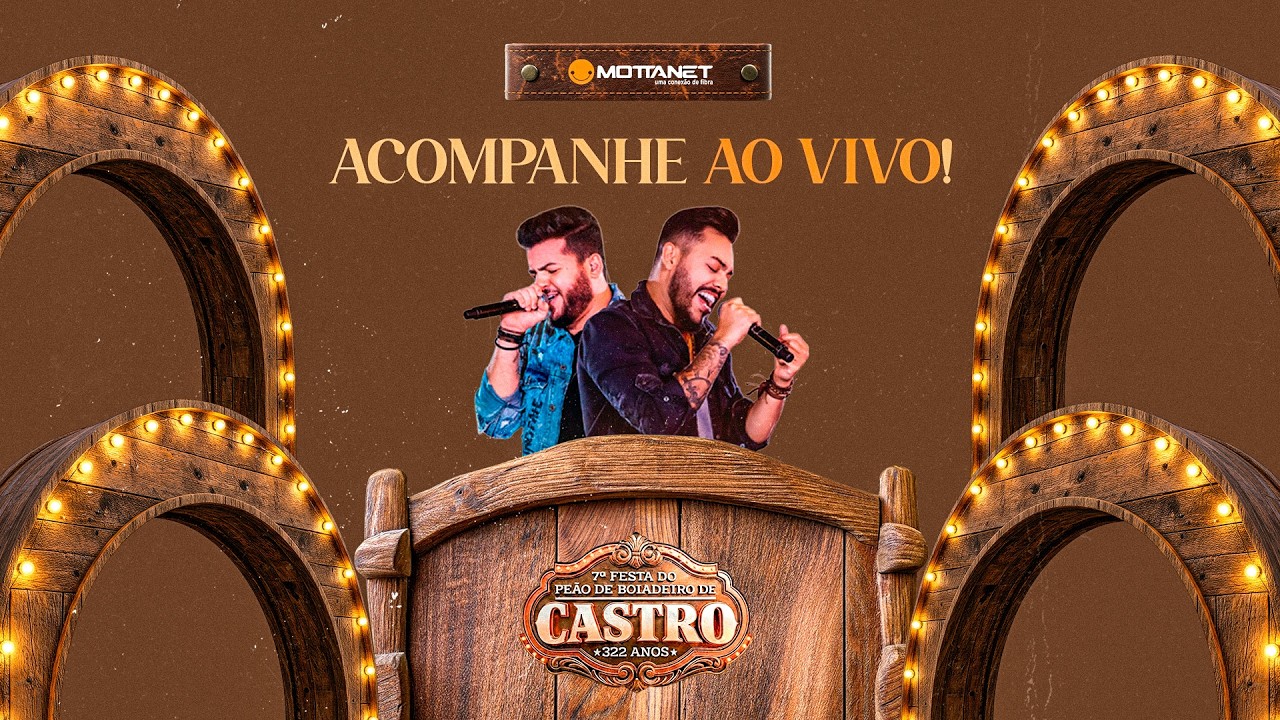 Mottanet Ao Vivo: Festa do Peão Castro 2026| Montaria em touros Show com Ícaro & Gilmar