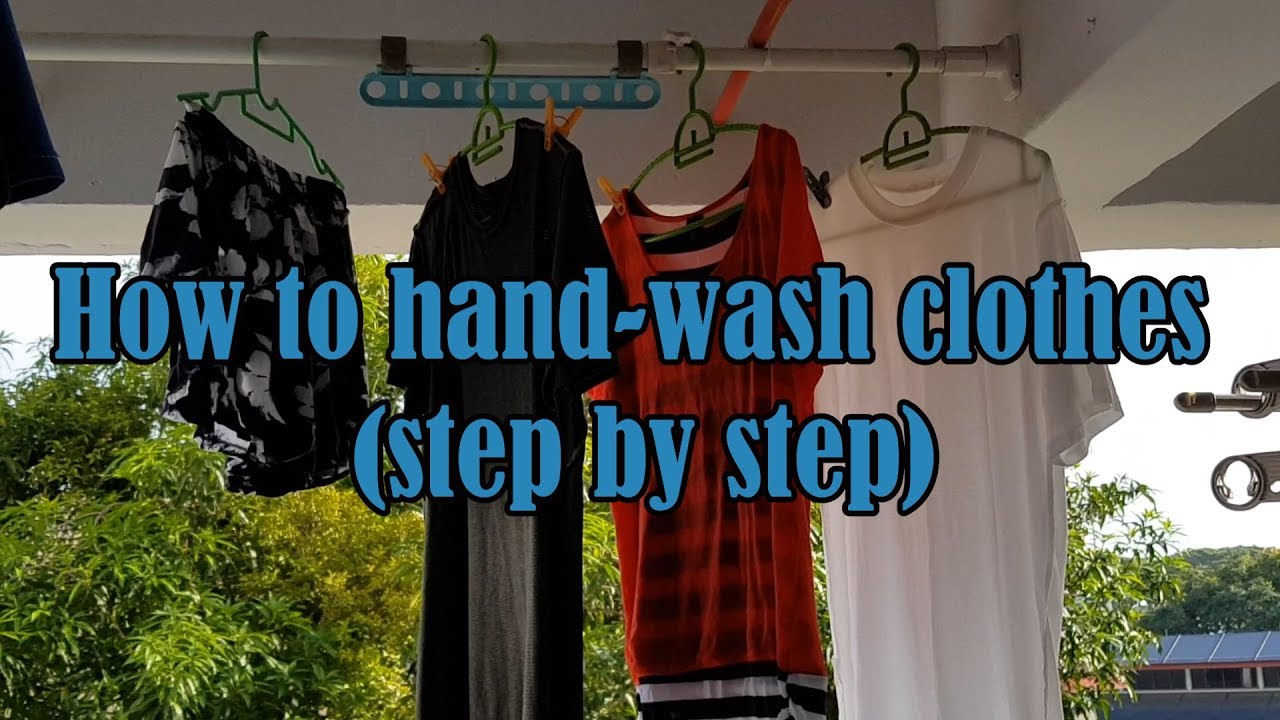 How to hand wash clothes the Filipino way