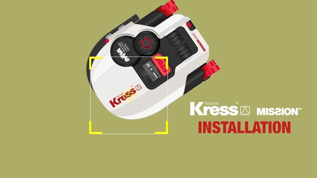 Kress Mähroboter Installation - Kolde Gartentechnik