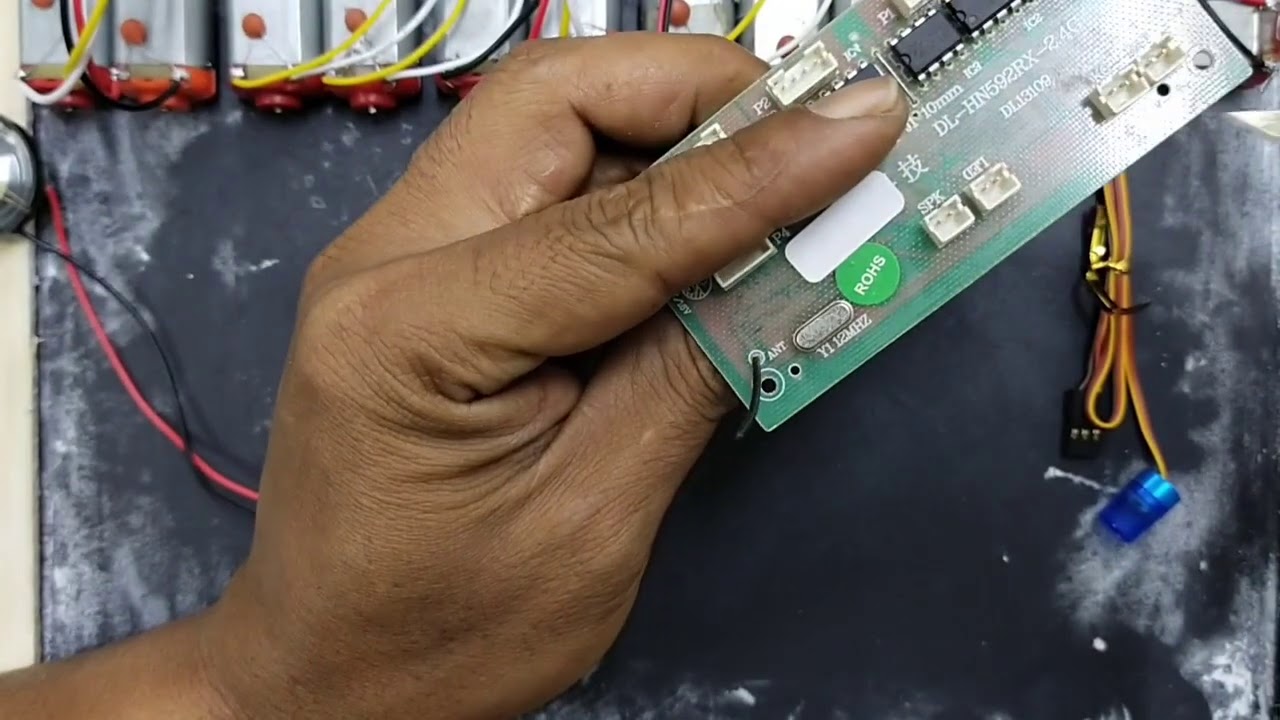 Cara memasang beacon lights di board Huina 1592