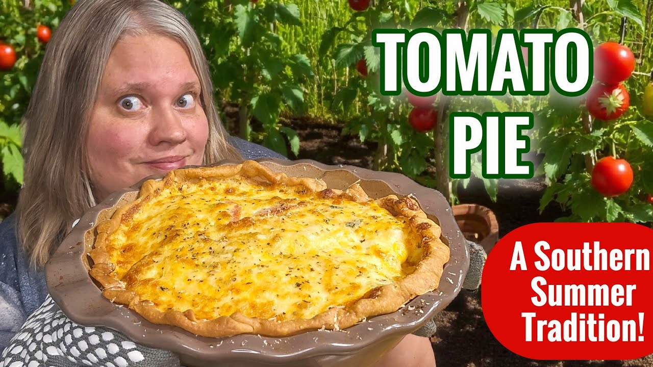 DELICIOUS SOUTHERN TOMATO PIE RECIPE! THE PERFECT SUMMER TRADITION! 