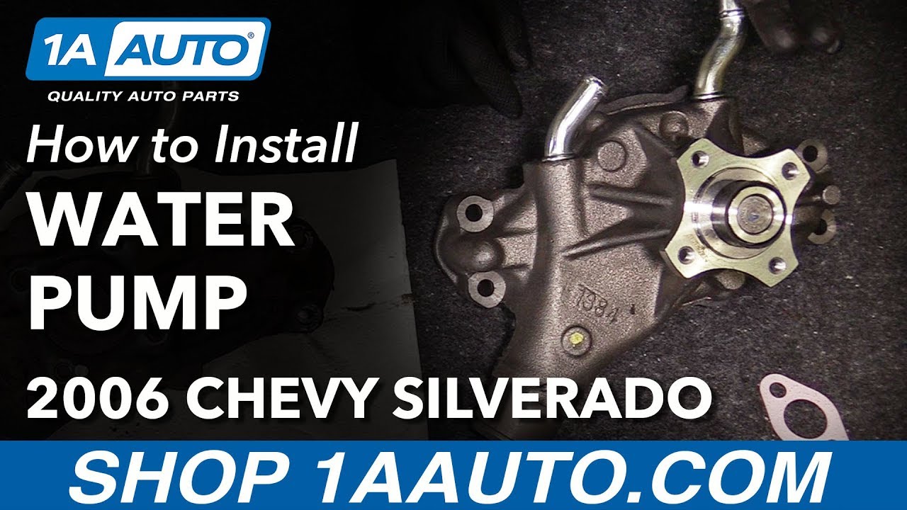 How to Replace Engine Water Pump 99-13 Chevy Silverado 1500 V6 4.3L