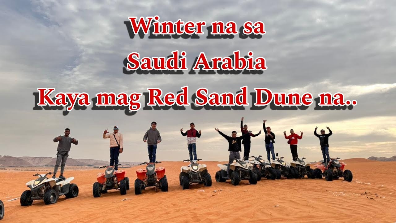 Winter na naman dito sa Saudi kaya pasyalan natin ang Red Sand Dune to Lake Park #jofextv