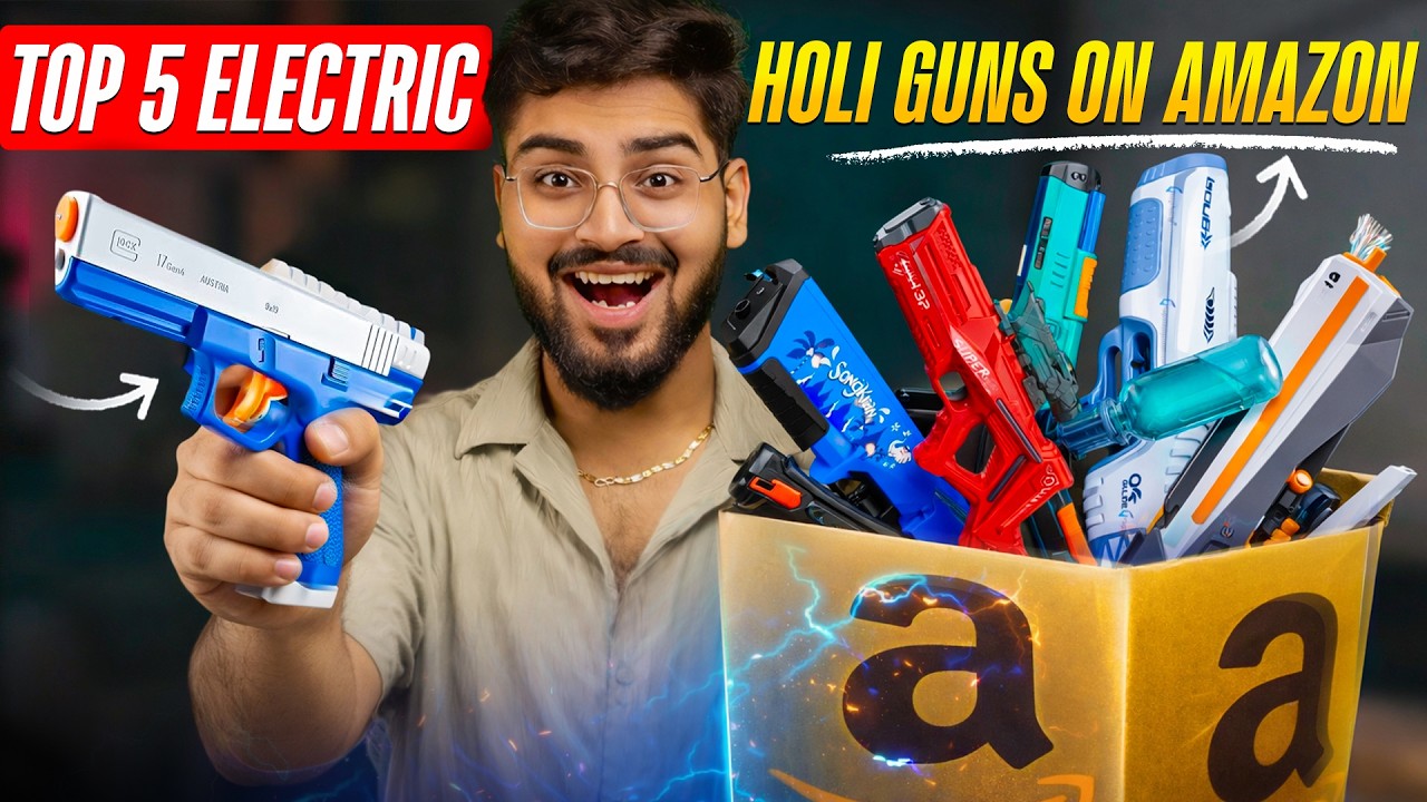 Top 5 Holi Electric Water Guns ✅ Best Holi Toys & Electric Pichkari on Amazon