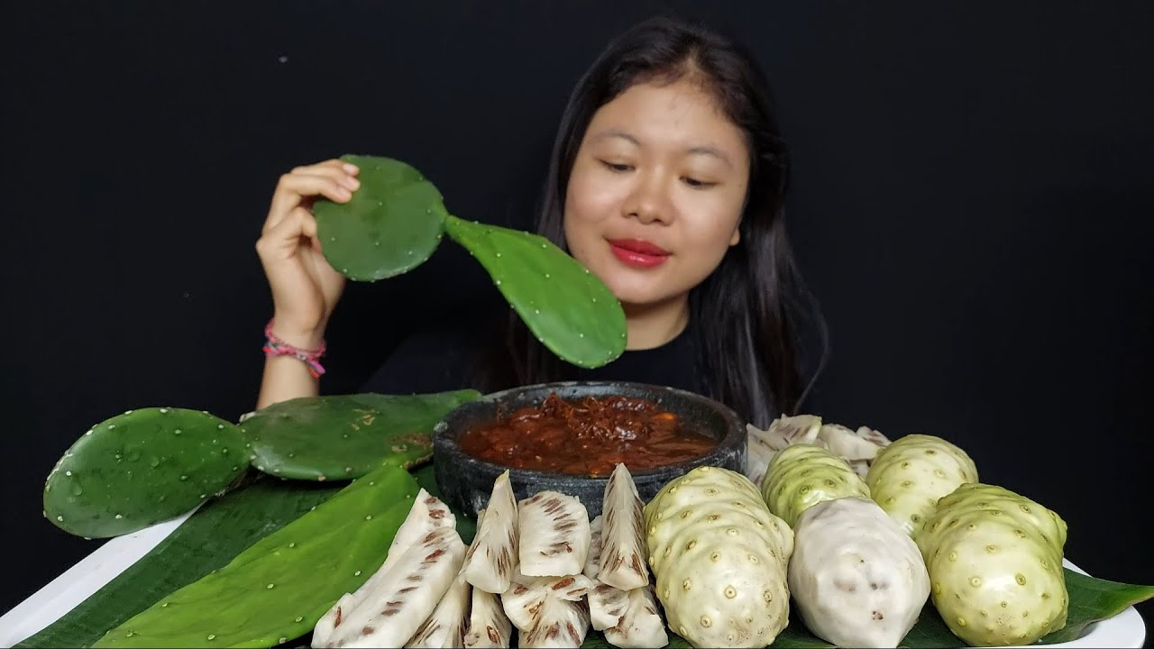 MUKBANG RUJAK KAKTUS MENGKUDU #rujakkaktusmengkudu