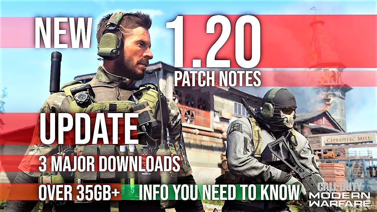 Call Of Duty Modern Warfare 1.20 Update New Gaming News 2020