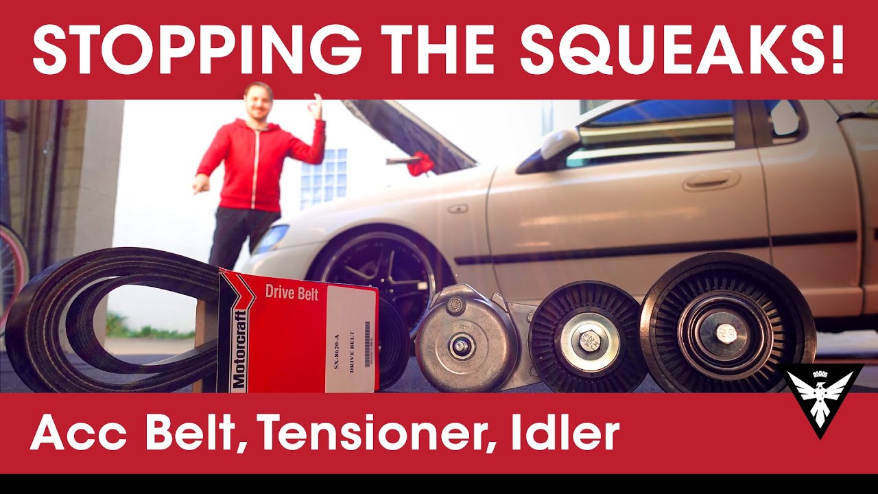 How to Replace Accessory Belt, Idler Pulley, Tensioner - BA BF Ford Falcon Ute
